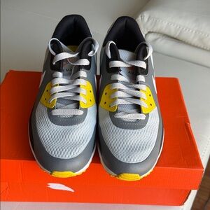 Nike Air Max Grey with yellow and orange accents - Mens Shoes
